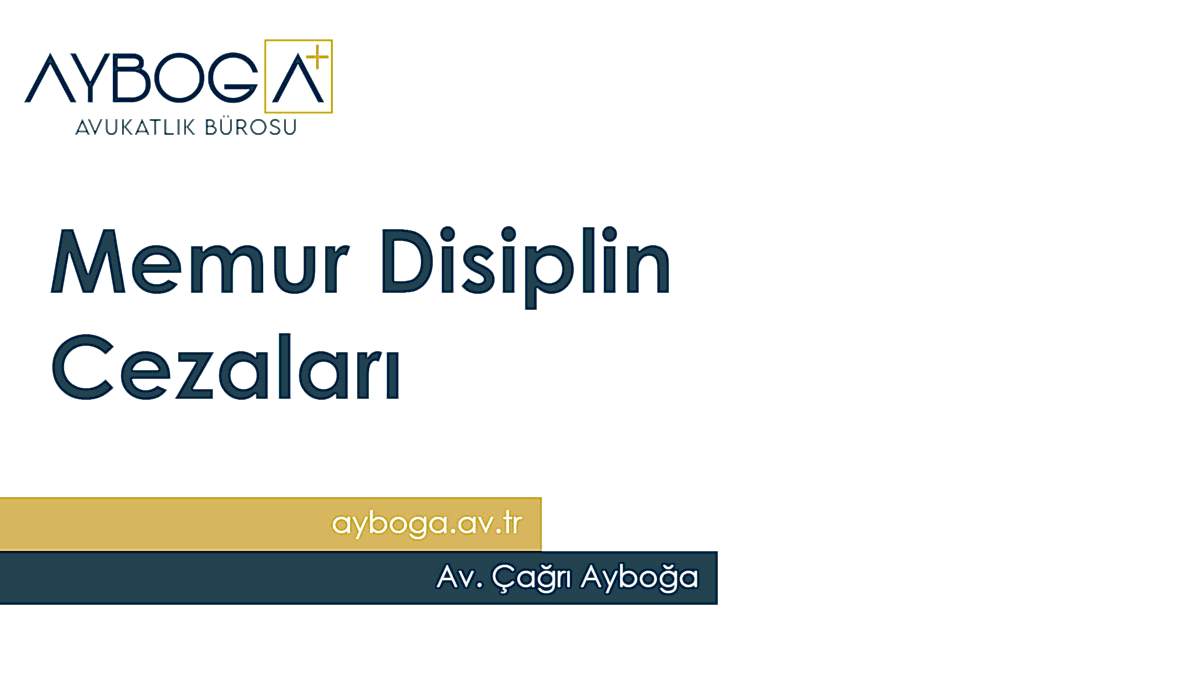 Memur Disiplin Cezaları